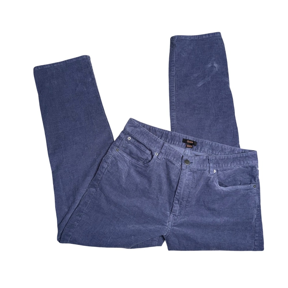 Quince Corduroy Pants Men Size 33x30 Blue Straight Leg Casual Comfort